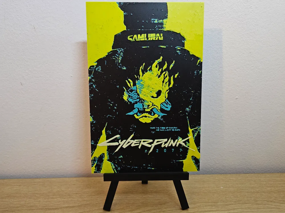 Cyberpunk 2077 Hueforge by Opao HueForge model: Cyberpunk 2077 Hueforge by Opao