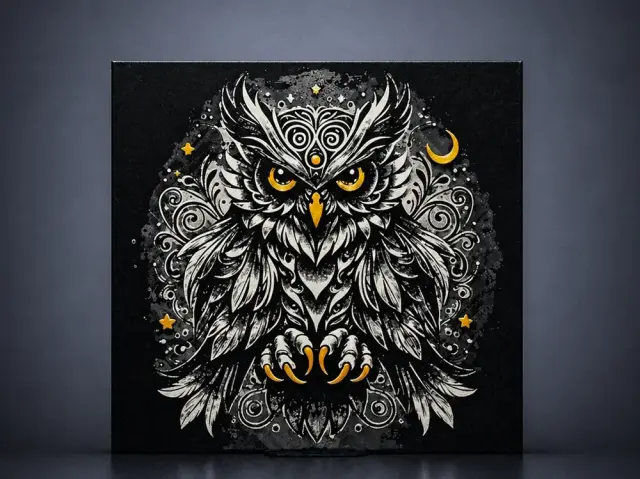 HueForge model: Moonlight Owl by Aleksandr