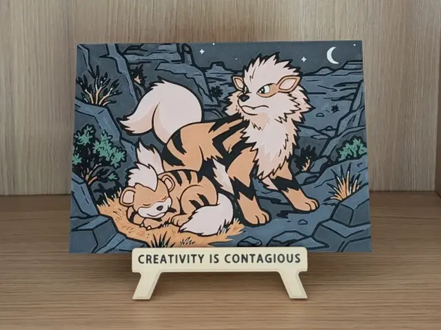 HueForge model: Growlithe & Arcanine Hueforge by Nextopia