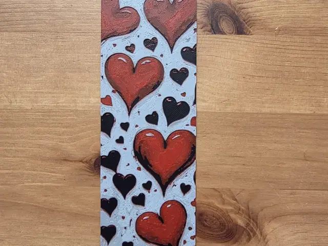 HueForge model: Heart Bookmark by Morganja