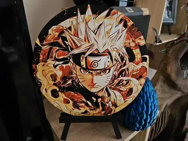 HueForge model: Naruto - Filament Painting by C3D