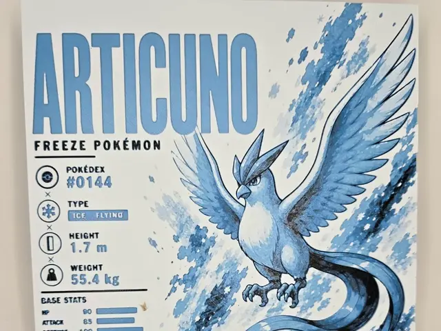 HueForge model: Articuno Infographic Hueforge by 3Ree Printing