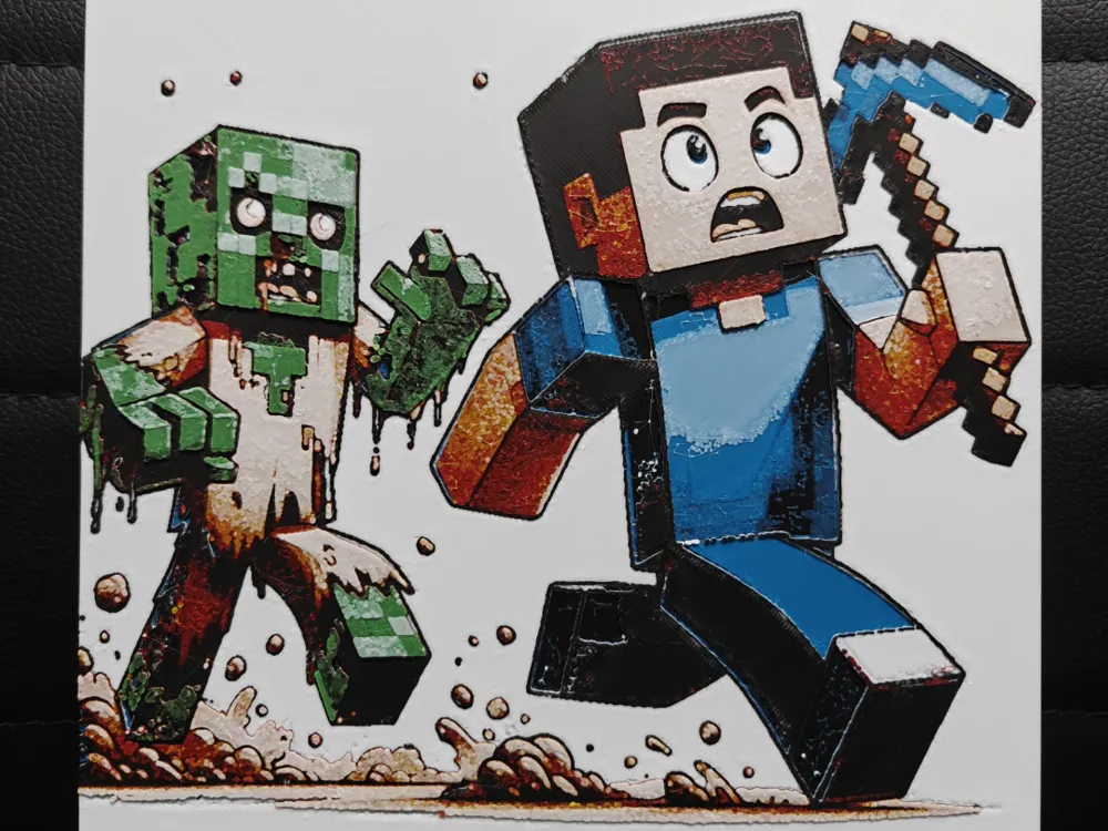 Minecraft by TheHueforgeLady HueForge model: Minecraft by TheHueforgeLady