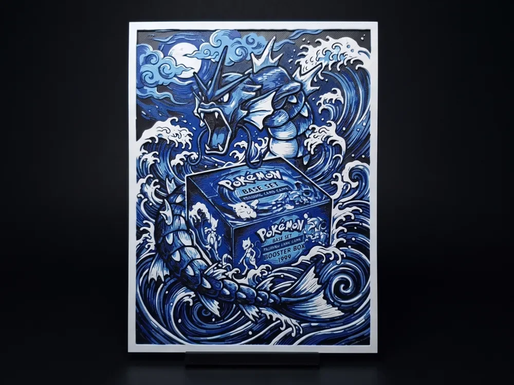 Gyarados' Treasure - Hueforge by LED HueForge model: Gyarados' Treasure - Hueforge by LED