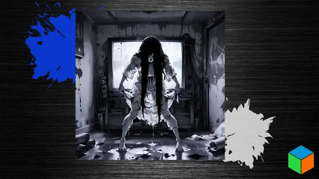 HueForge model: Don't Watch the Tape — Sadako Crawls Out This Week 📺 by 3D Prints By Vic