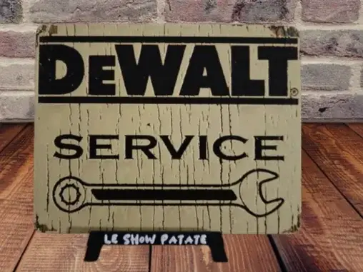 HueForge model: Plaque vintage DeWALT by leshowpatate