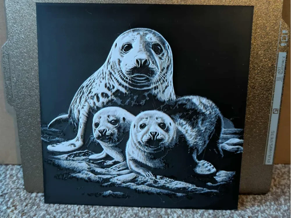 Sea lions - Hueforge by 3dGlow HueForge model: Sea lions - Hueforge by 3dGlow