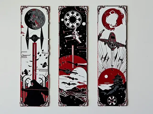 HueForge model: Star Wars (2) - Bookmarks Set by C3D