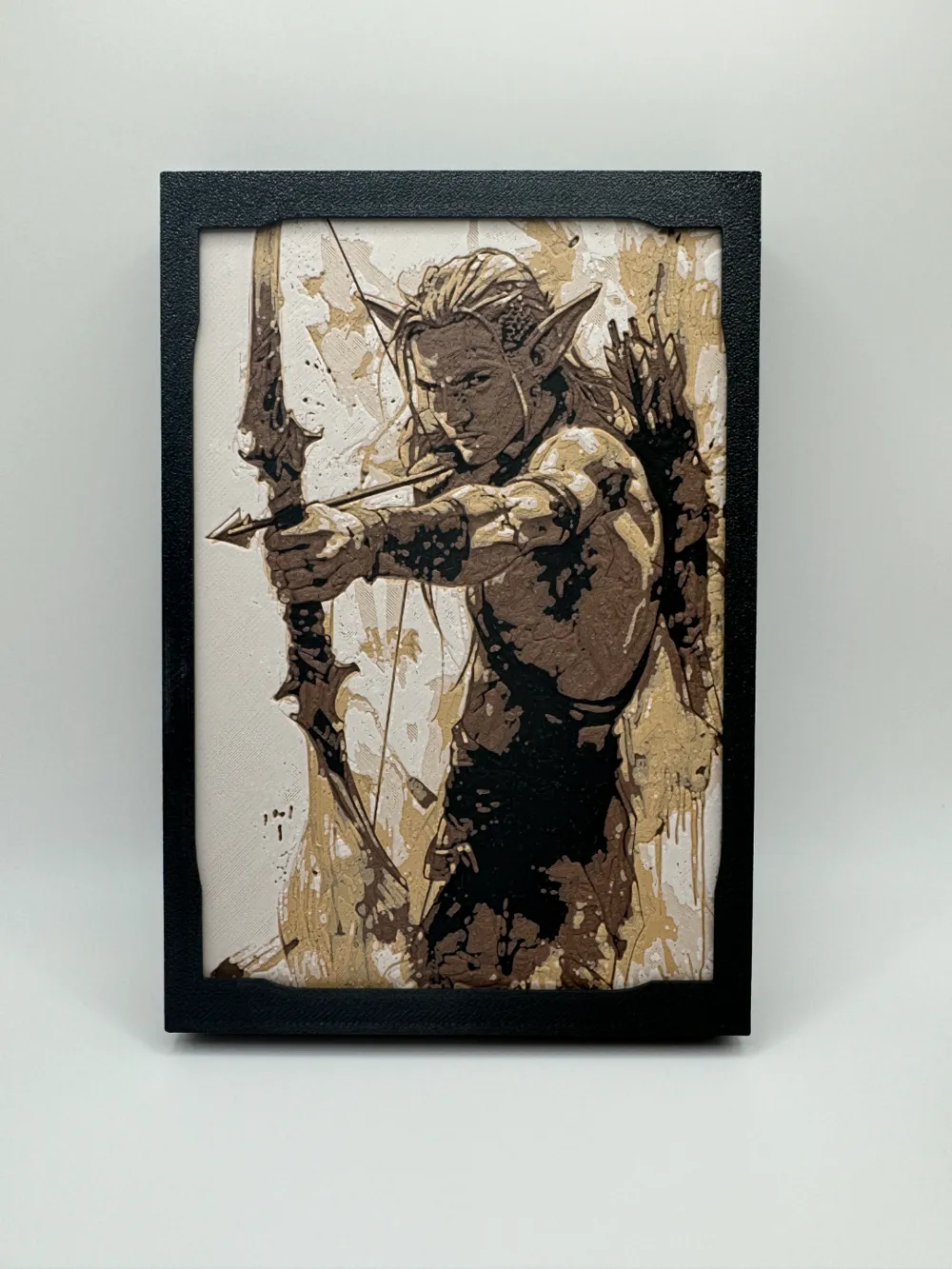 D&D Character Concepts - Elven Ranger by Canadian Gamer HueForge model: D&D Character Concepts - Elven Ranger by Canadian Gamer