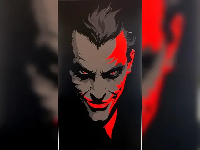 Backlit Joker Face HueForge Panel