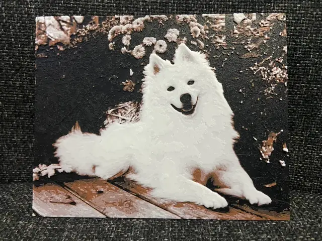 HueForge model: White dog by Morganja