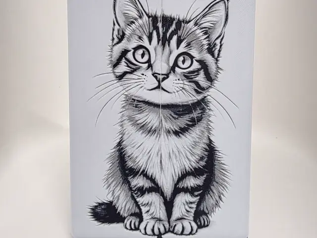 HueForge model: x2 Cat Bookmarks by Morganja