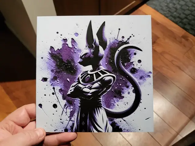 HueForge model: Graffiti Lord Beerus Hueforge by 3Ree Printing