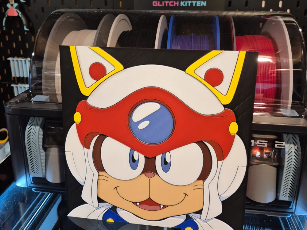 Speedy Cerviche - Samurai Pizza Cats Hueforge by Glitch Kitten in