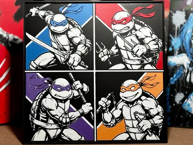 HueForge model: Teenage Mutant Ninja Turtles by Hush | PixelFF