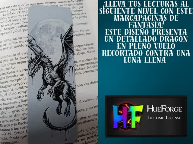 HueForge model: Dragon Bookmark 2 by FYTY112