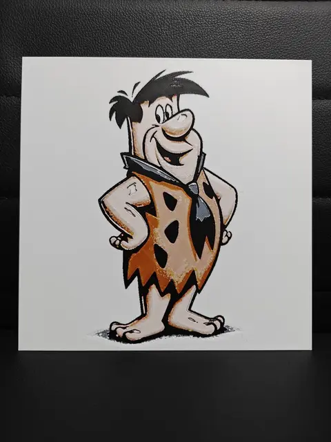 HueForge model: Fred Flintstone by TheHueforgeLady