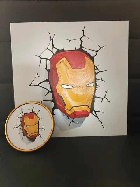 HueForge model: Iron Man Broken Wall Set by TheHueforgeLady