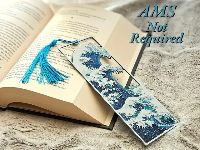 HueForge model: The Great Wave [Framed] - Bookmark by C3D