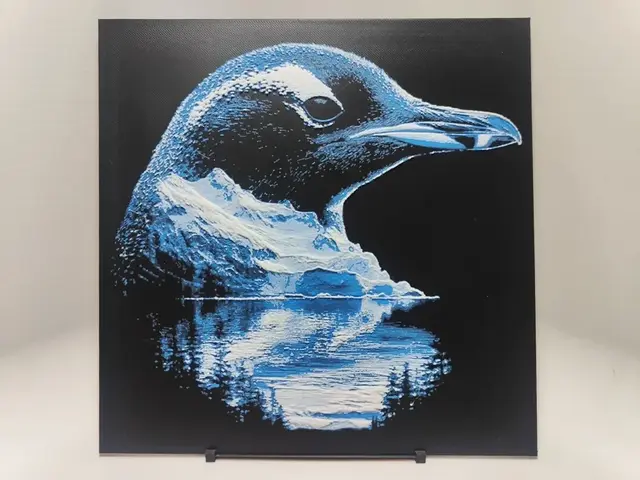 HueForge model: Antarctic Penguin - Hueforge by BeaN