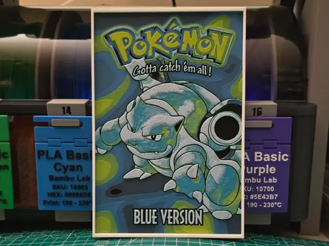 Pokémon: Blue Version Poster - Hueforge Art