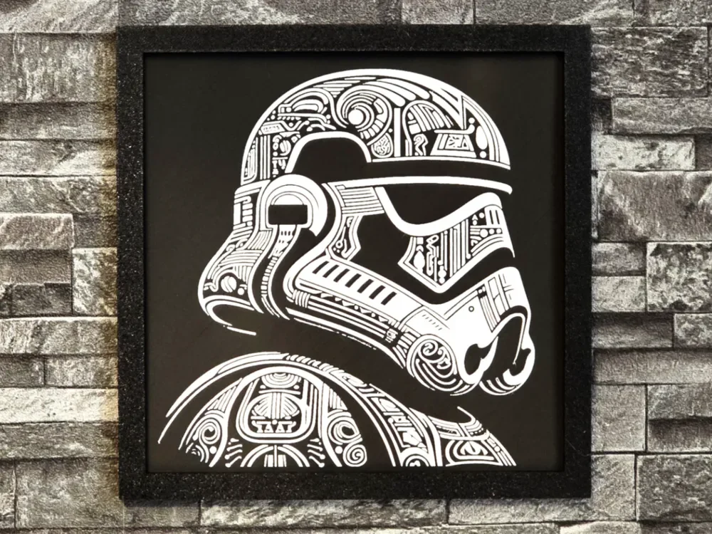 Hueforge StormTrooper Tatoo by StefBull85 HueForge model: Hueforge StormTrooper Tatoo by StefBull85