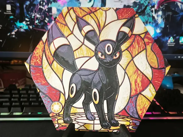 Hueforge Umbreon Pokemon honeycomb mode