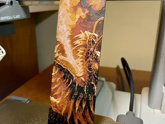 HueForge model: Dragon Bookmark 2 by 3D_Forged