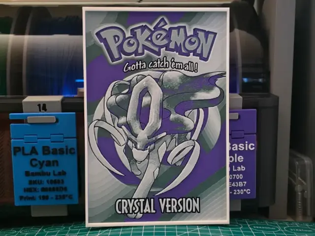 HueForge model: Pokémon Crystal Version Poster - Hueforge Art by Lumpy3D