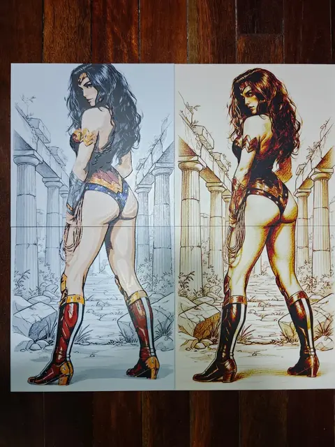 HueForge model: Wonder Woman 2.0 by TheHueforgeLady