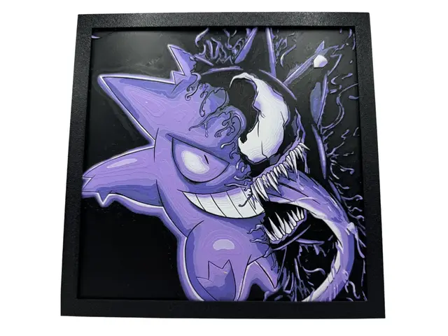 HueForge model: Gengar - Venomized! by Canadian Gamer