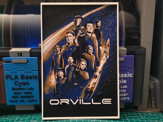 HueForge model: The Orville Poster - Hueforge Art by Lumpy3D