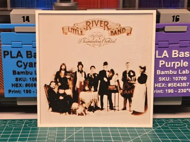 HueForge model: Little River Band "Diamantina Cocktail" Album Art by Lumpy3D