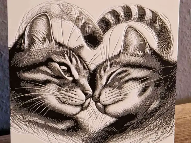 HueForge model: Cat Love Picture by Schuettdesign
