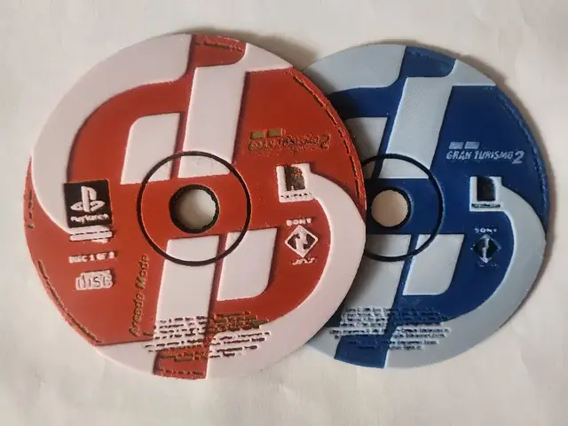 HueForge model: Gran Turismo 2 PS1 Disc – HueForge by keko