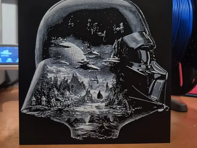 HueForge model: DARTH double exposue hueforge by Buntsta