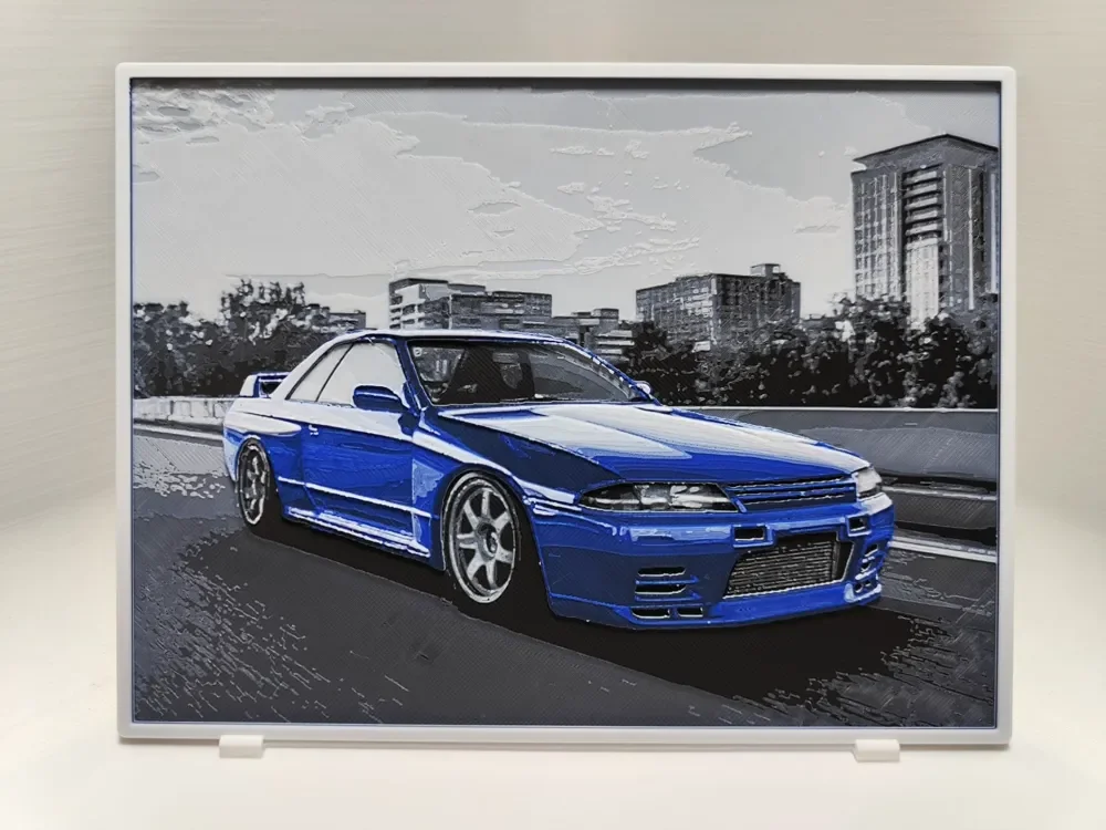 Nissan Skyline GT-R R32 - Hueforge by BeaN HueForge model: Nissan Skyline GT-R R32 - Hueforge by BeaN