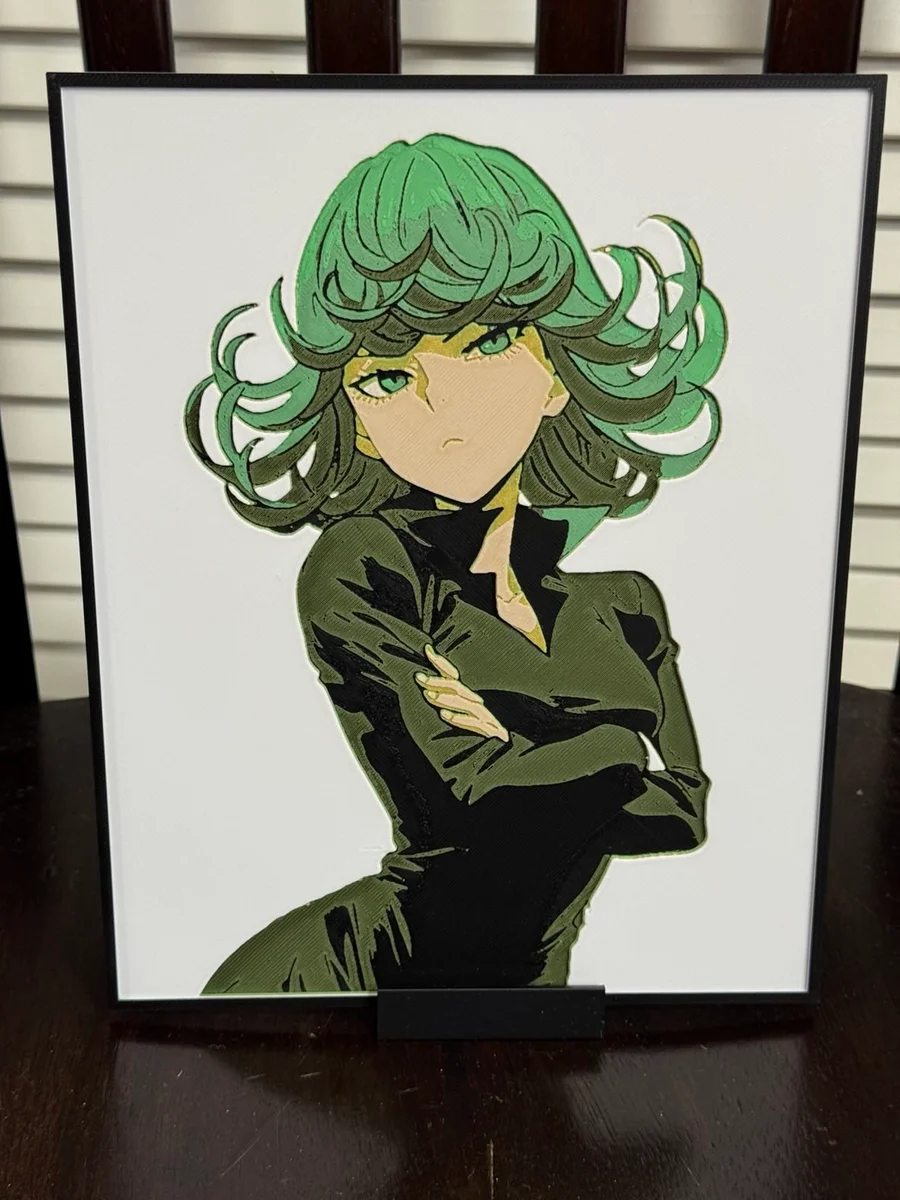 Tatsumaki by Strata Prints HueForge model: Tatsumaki by Strata Prints