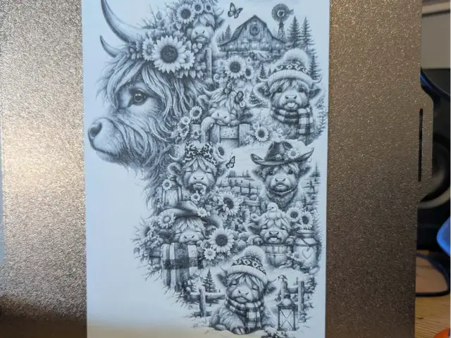 Highland cow of the seasons - hueforge