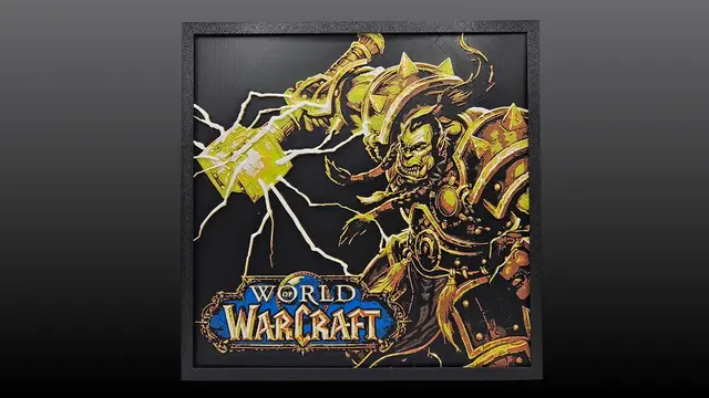 HueForge model: World of Warcraft -- Orc Lightning by BusyKikiBee