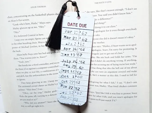 HueForge model: Bookmark, Library Book Card by Dame Jo