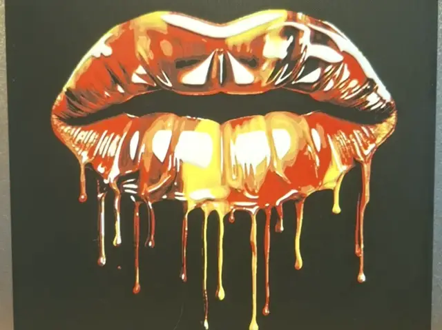 HueForge model: Rocky Horror inspired Lip Drip - Hueforge by 3dGlow