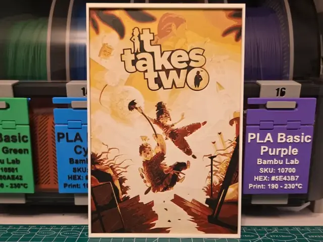 HueForge model: It Takes Two Game Poster - Hueforge Art by Lumpy3D