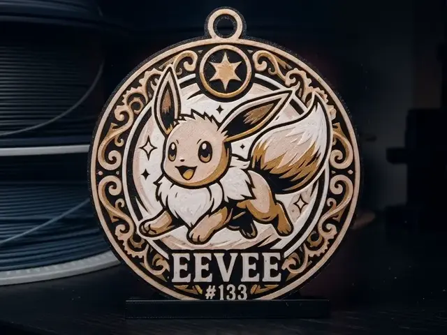 HueForge model: Eevee #133 - Pokemon Token by LED
