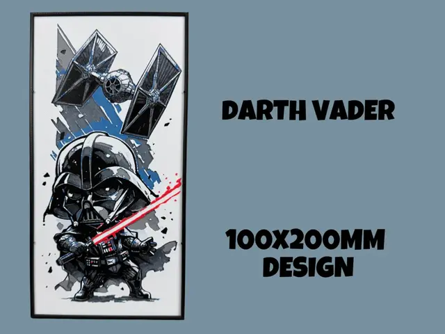 HueForge model: Darth Vader with Tie Fighter - Star Wars by Canadian Gamer