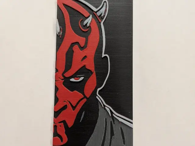 HueForge model: Maul Bookmark by CommandersVault