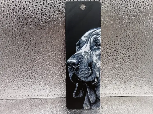 HueForge model: Bloodhound Bookmark – Hueforge by Borishotch Industries