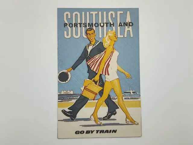 HueForge model: Portsmouth Vintage travel poster - hueforge by Altf4-Formation
