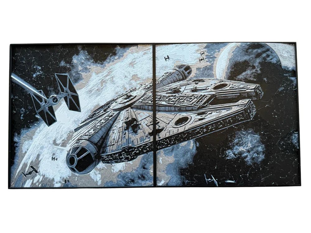 Star Wars Battle - Hueforge - 400x200 by Canadian Gamer HueForge model: Star Wars Battle - Hueforge - 400x200 by Canadian Gamer