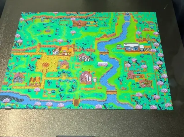 HueForge model: Stardew Valley Town Hueforge by S0und_Lab